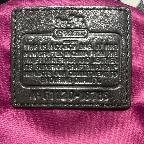 Coach Black Silver and Gray Circle Pattern Shoulder Bag - Picture 10 of 16